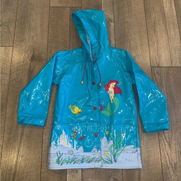 Vintage Disney Little Mermaid Ariel Raincoat (6x)